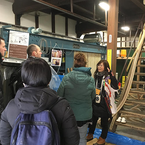 group during a tour