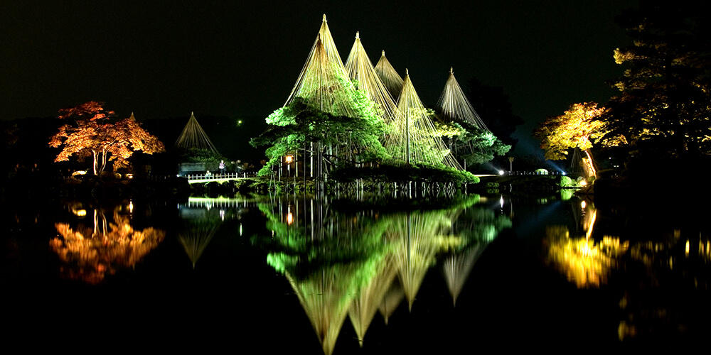 金澤 兼六園 夜景